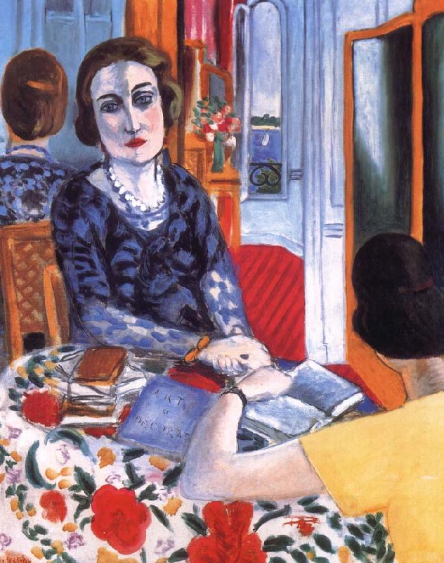 Henri Matisse Baroness portrait